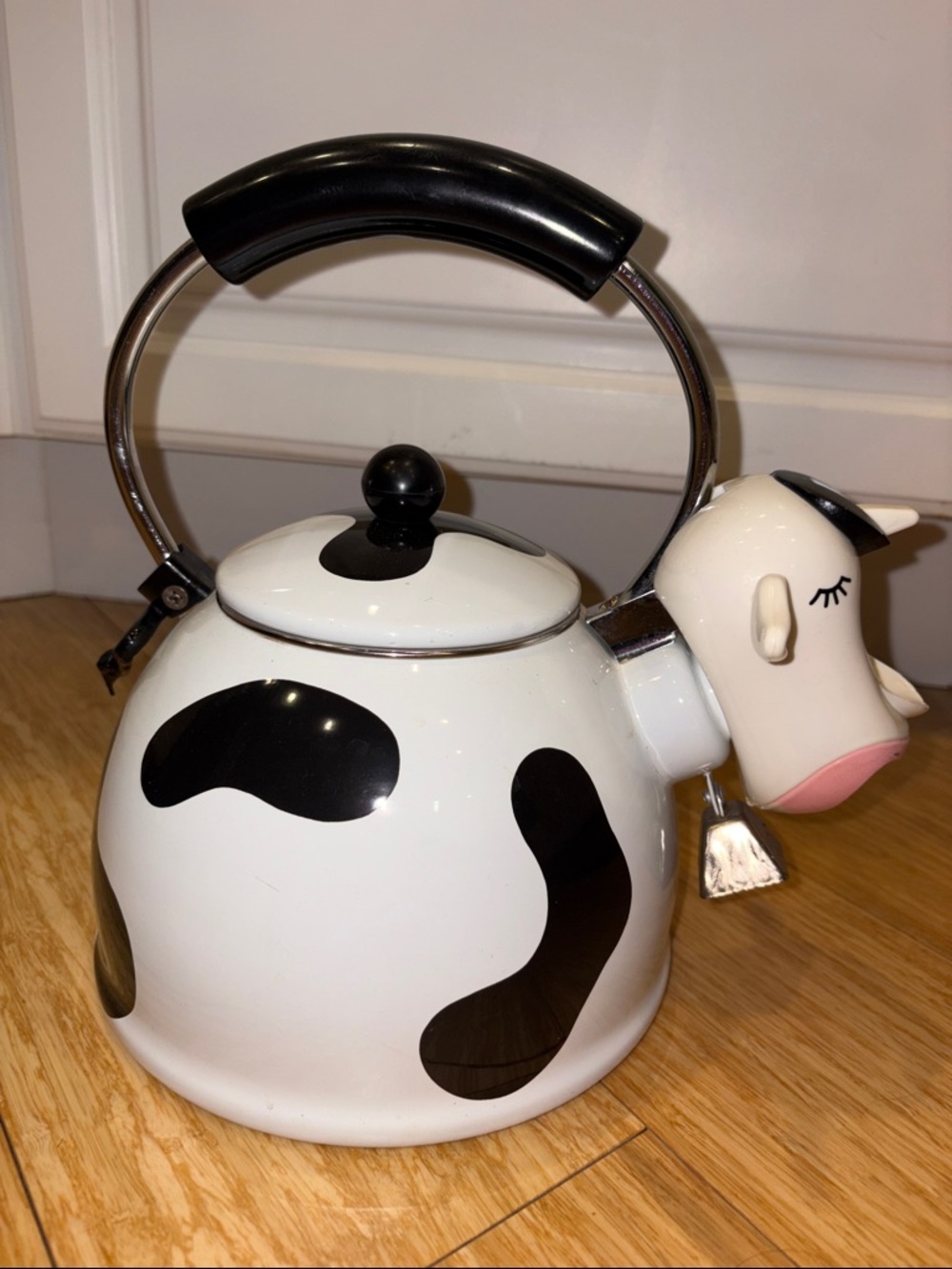 Vintage M. Kamenstein Cow-Shaped Whistling Tea Kettle